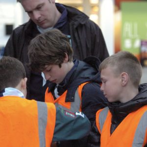 The Scouts conduct a village quiz hike