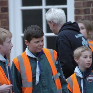 The Scouts conduct a village quiz hike