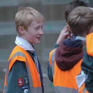 The Scouts conduct a village quiz hike