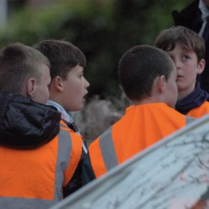 The Scouts conduct a village quiz hike