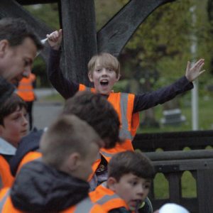 The Scouts conduct a village quiz hike